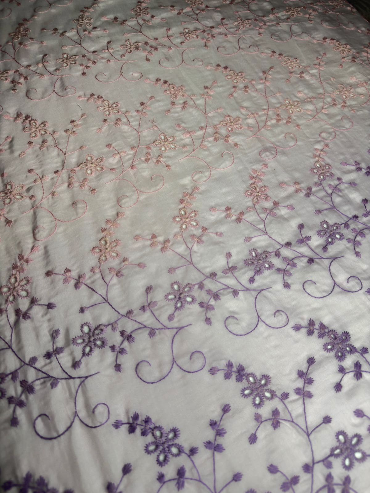 Luxury Paper Silk 2 Tone Chikankari Lawn SHIRT v11