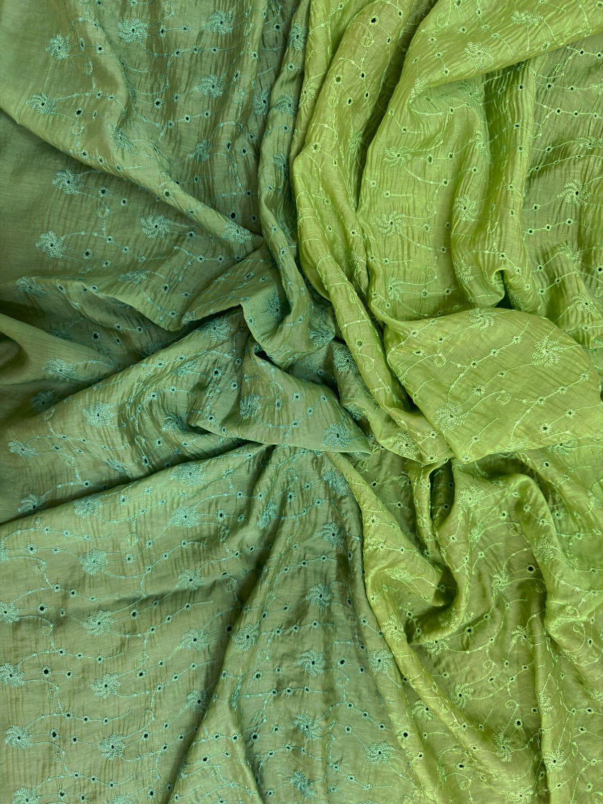 Luxury Paper Silk 2 Tone Chikankari Lawn SHIRT v12
