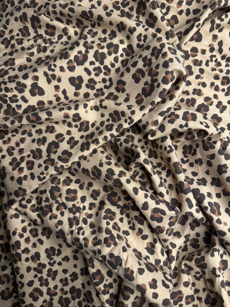 Marina Elaris - Beige & Brown Leopard Cheetah Animal Printed Fabric