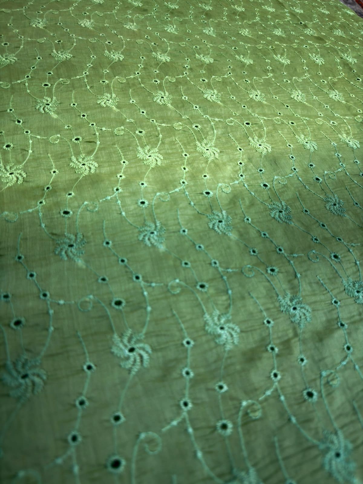 Luxury Paper Silk 2 Tone Chikankari Lawn SHIRT v12