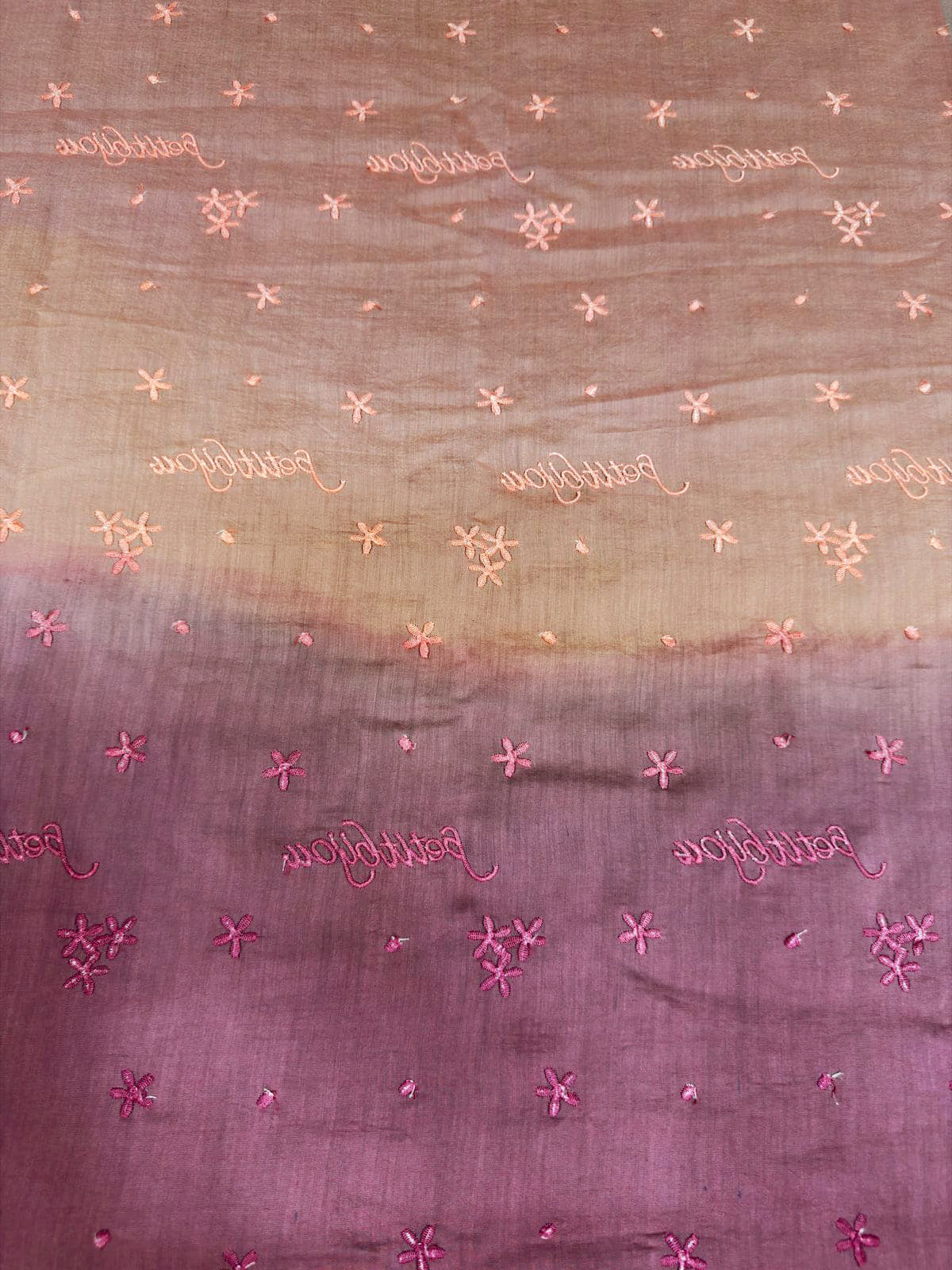 Luxury Paper Silk 2 Tone Chikankari Lawn SHIRT v13