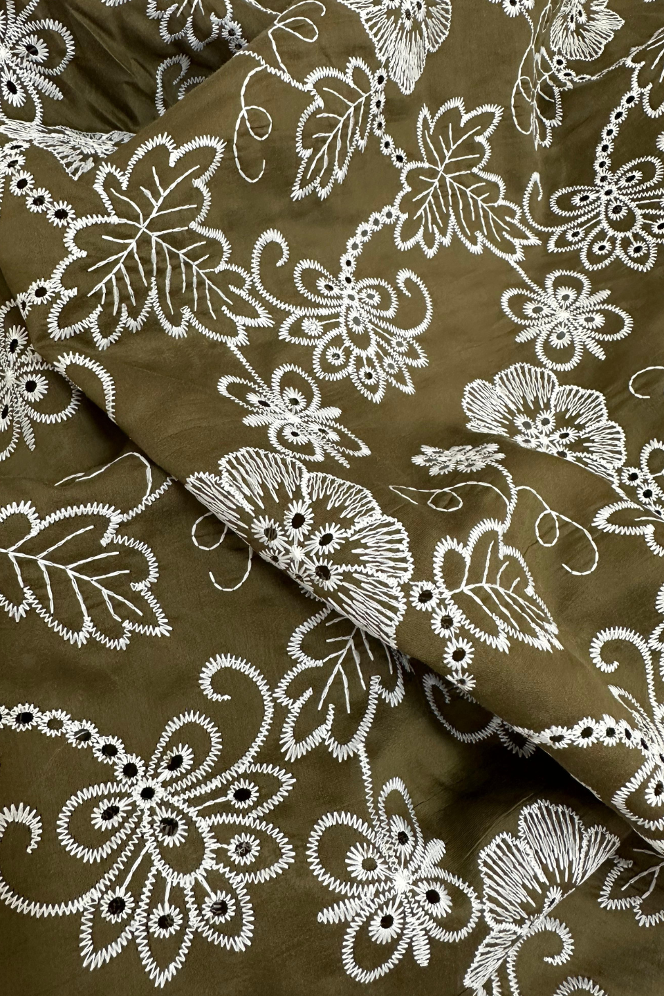 Imported Paper Silk Chikankari Shirt