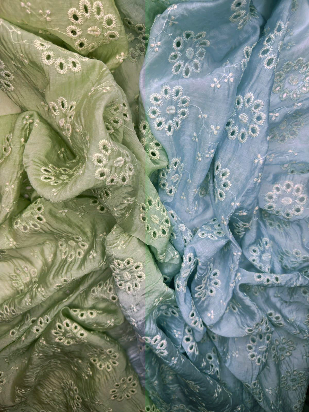 Luxury Paper Silk 2 Tone Chikankari Lawn SHIRT v10