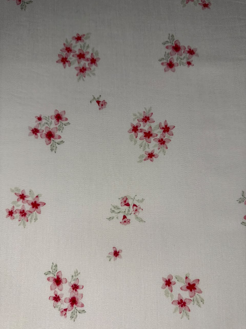 Marina Elaris - Off-White & Pink Floral Kundan Marina Printed Fabric