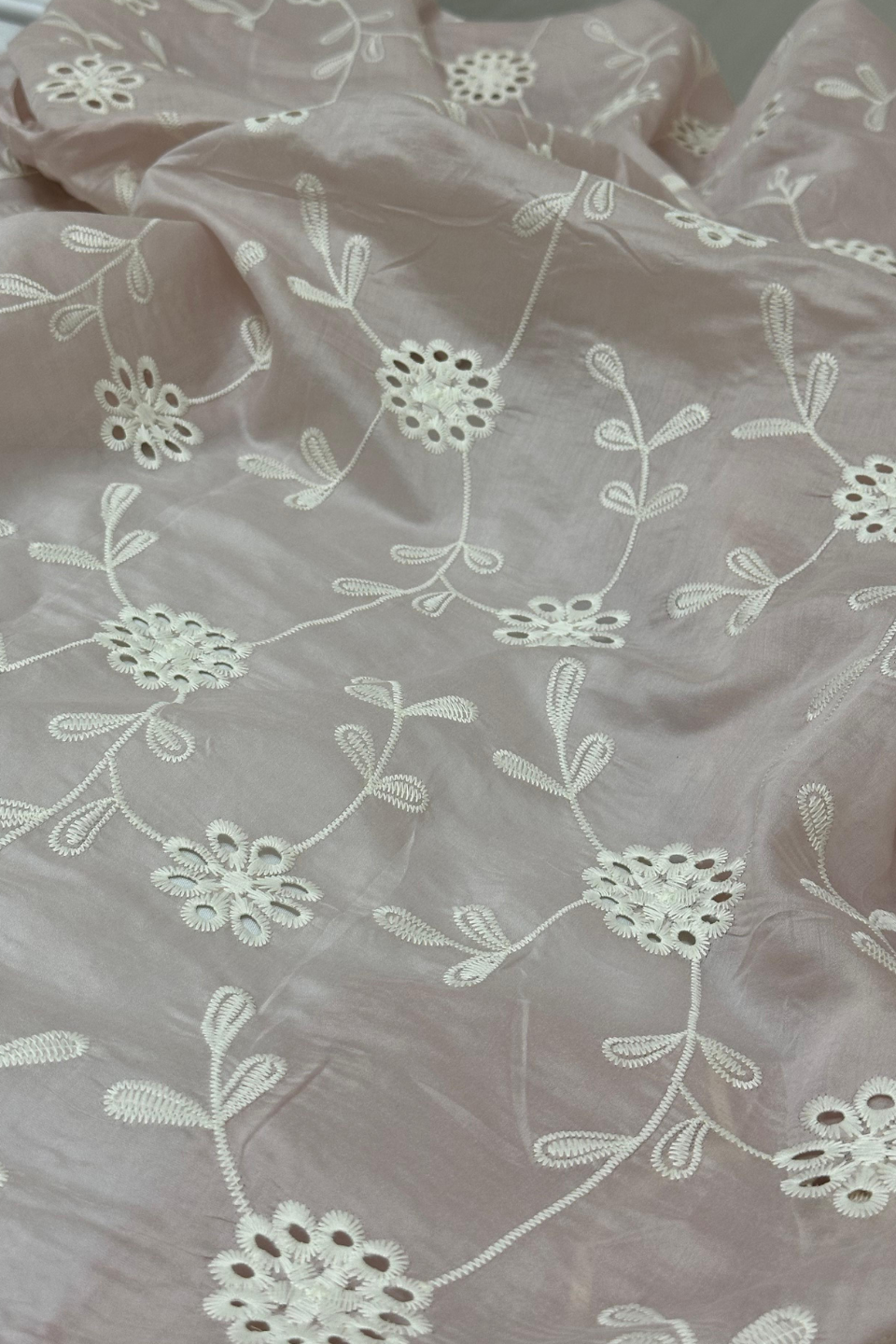 Imported Paper Silk Chikankari Shirt