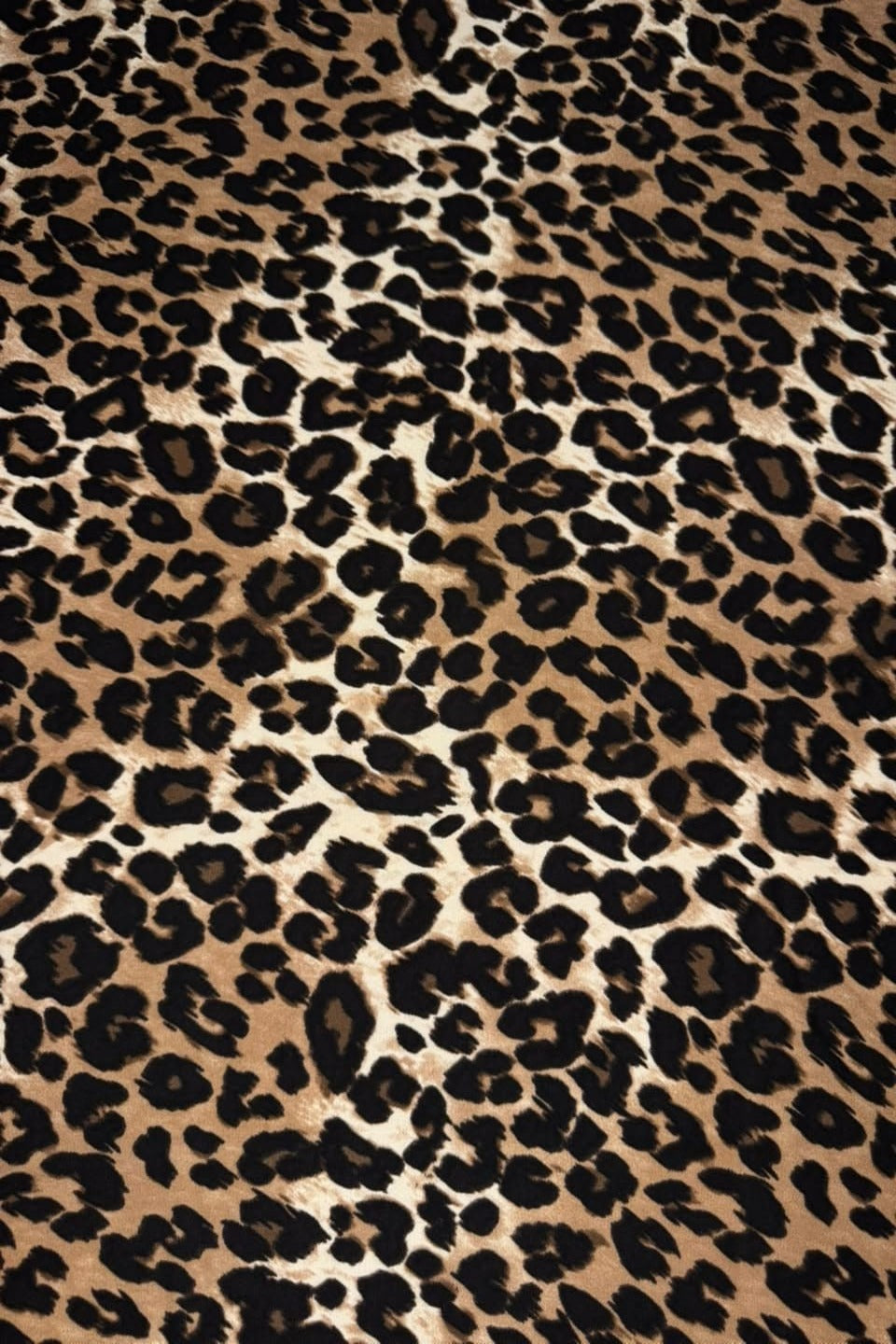 Marina Elaris - Classic Beige & Black Leopard Animal Printed 2 Piece Unstitched Suit