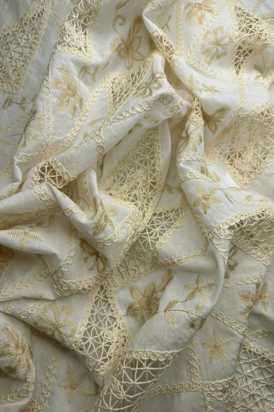 “Ivory Beige Luxe Chikankari Lawn”SHIRT