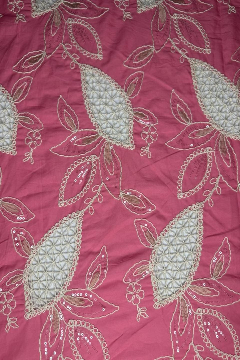 Exquisite Chikankari Lawn – Hand-Crafted Floral Patterns with Sequin Work Megneta