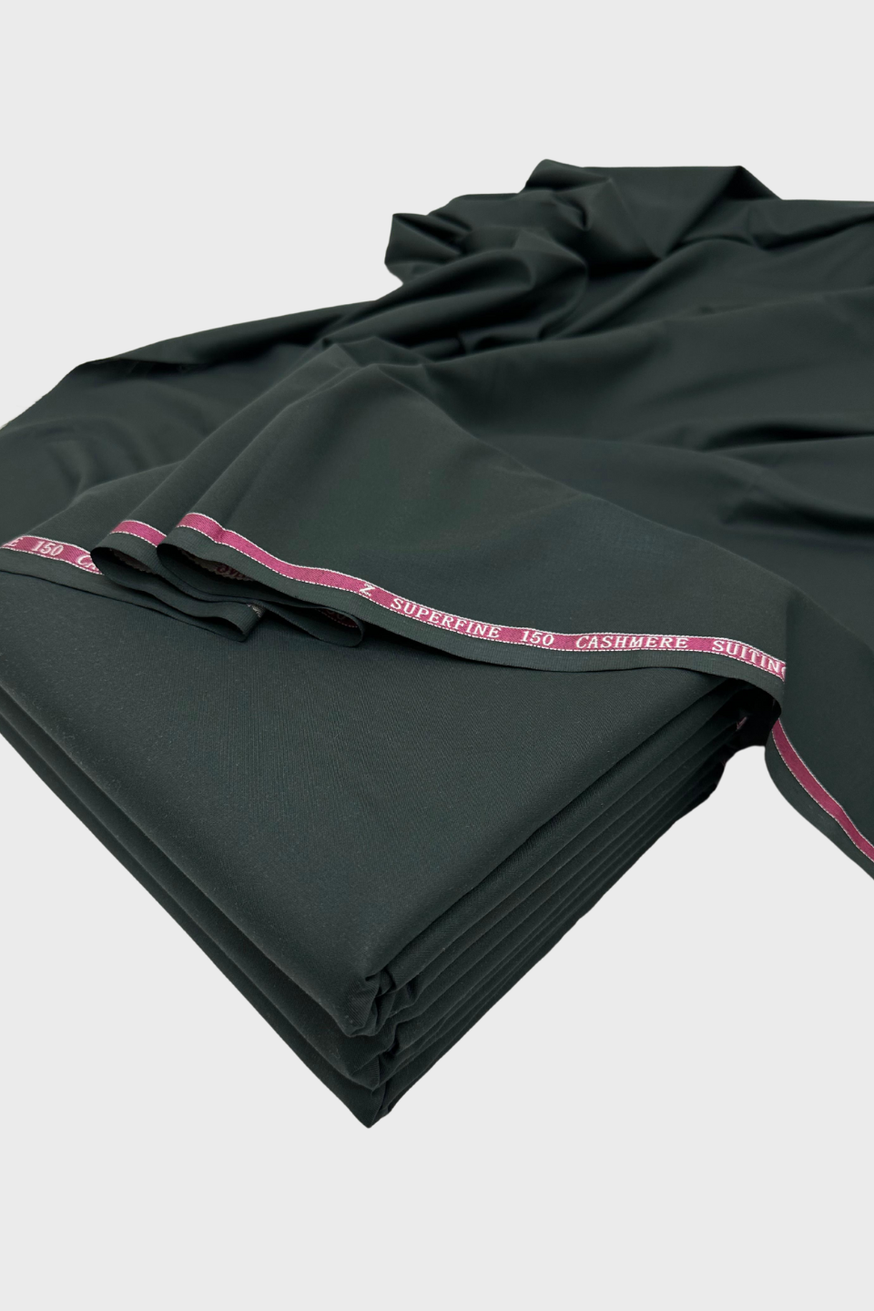Superfine Cashmere Imported Suiting - Bottle Green