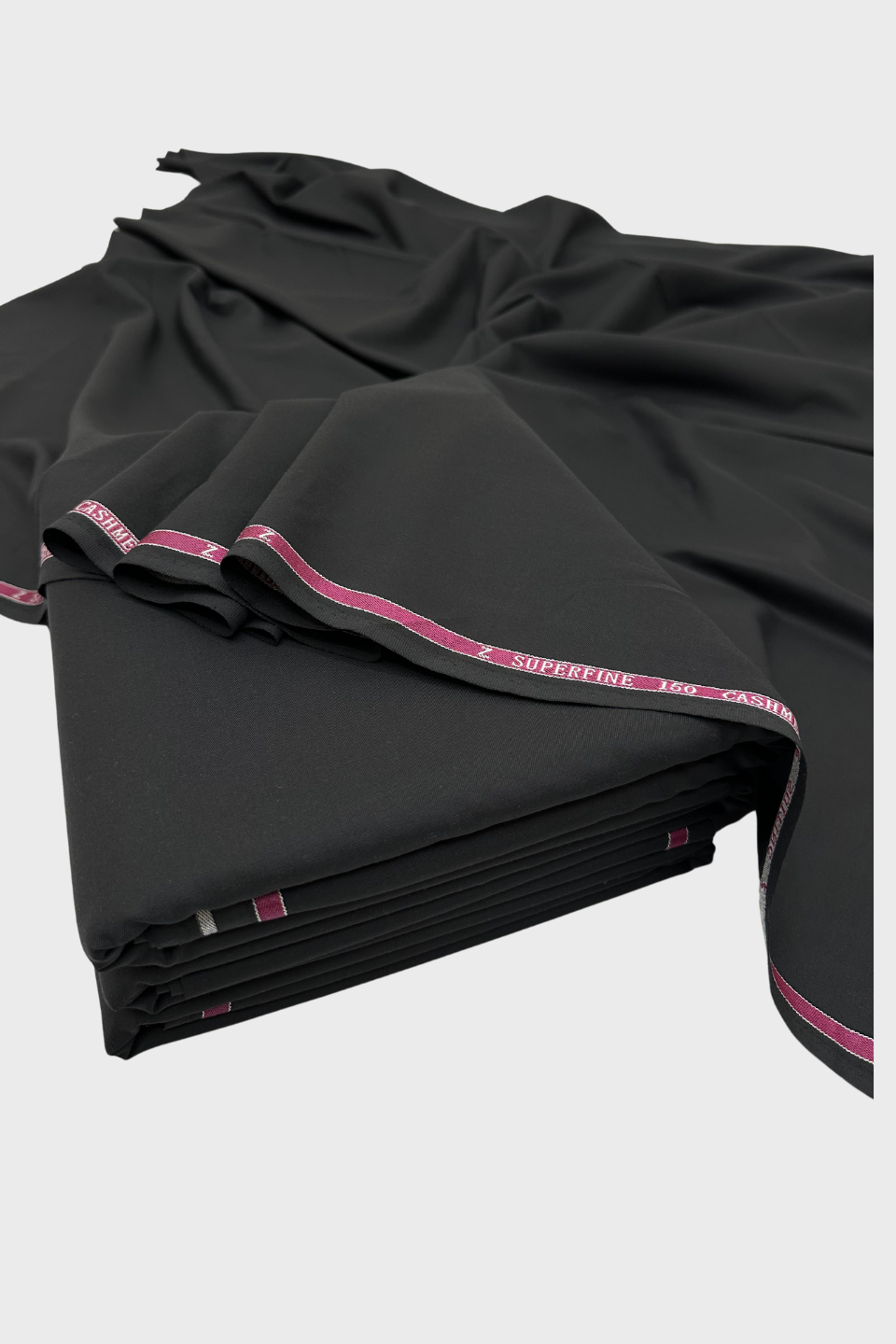 Superfine Cashmere Imported Suiting - Black