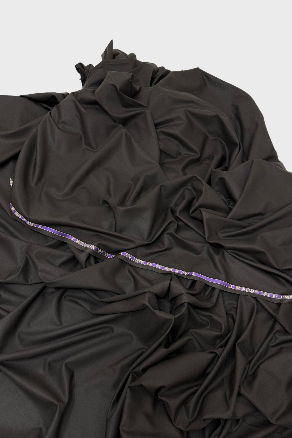 Metallizzato Imported Suiting - Chocolate Brown