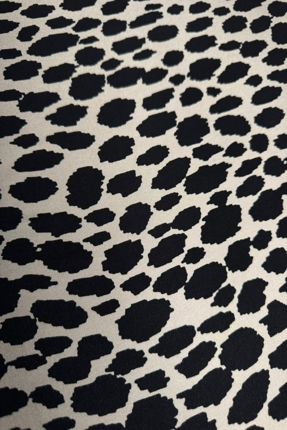 Velora Marina Cheetah Spot Printed Suit - Off White & Black