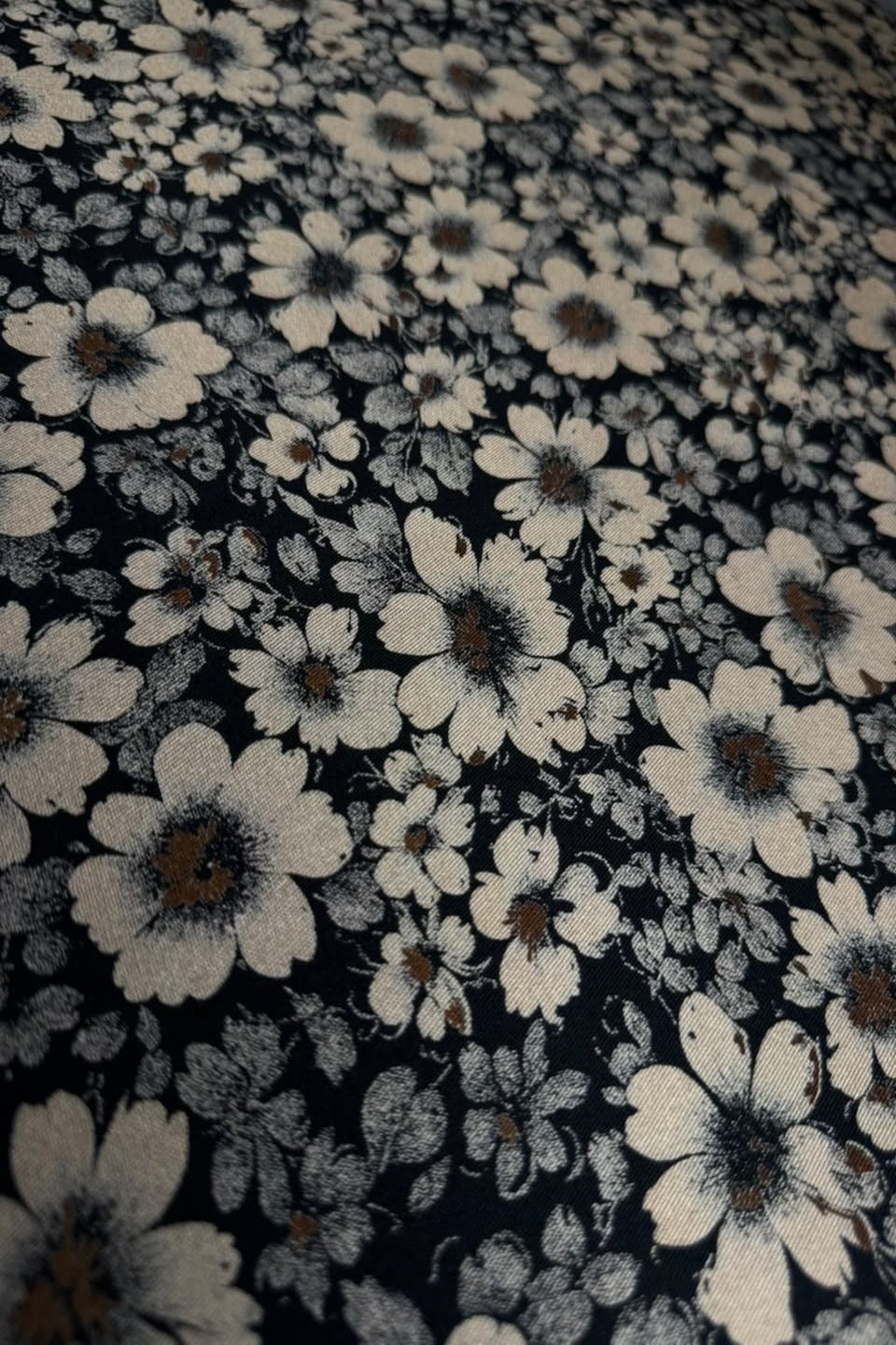 Velora Marina Blooming Daisy Printed Suit - Jet Black
