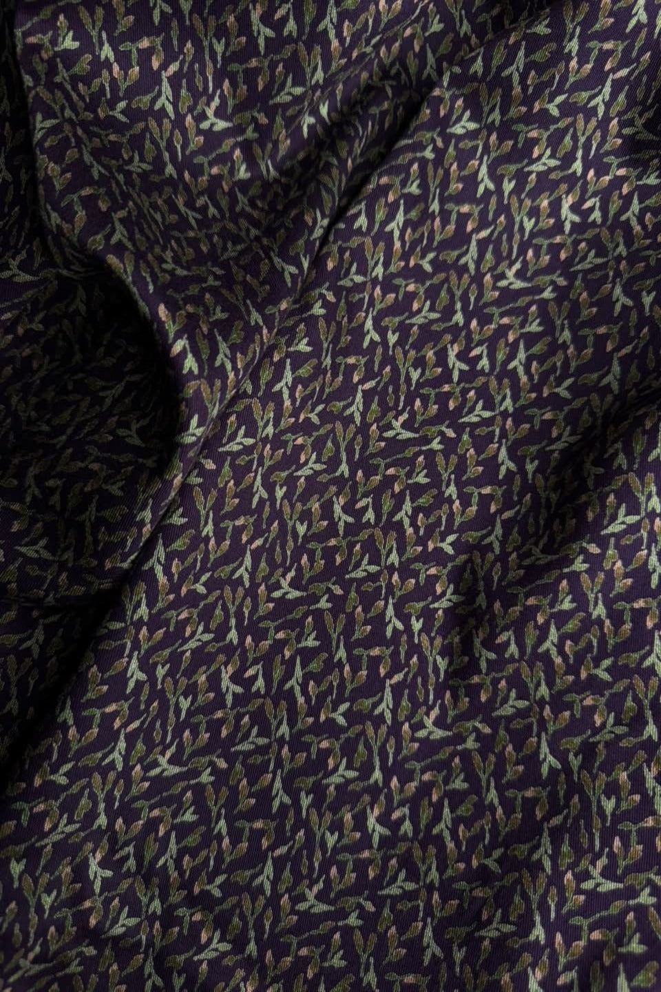 Velora Marina Micro Foliage Printed Suit - Dark Espresso