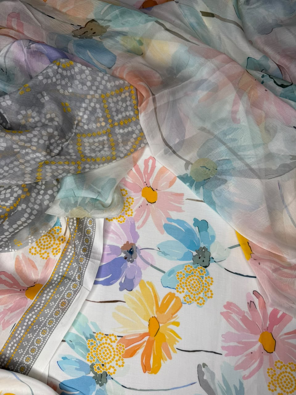 Anmol Luxe Digital Print Lawn 3 Piece | Same Shirt Trouser Cutting & Bamber Dupatta