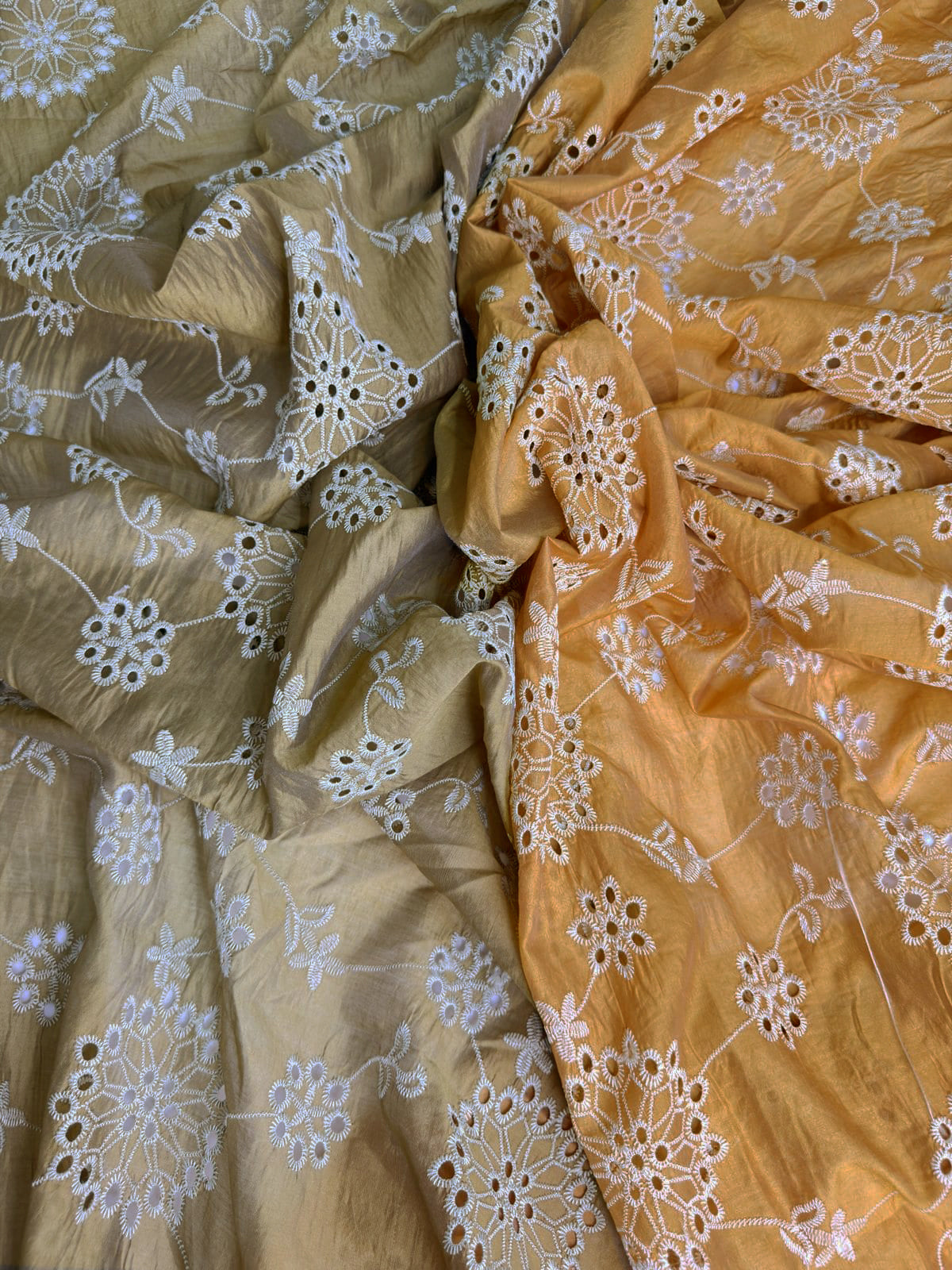 Luxury Paper Silk 2 Tone Chikankari Lawn SHIRT v16
