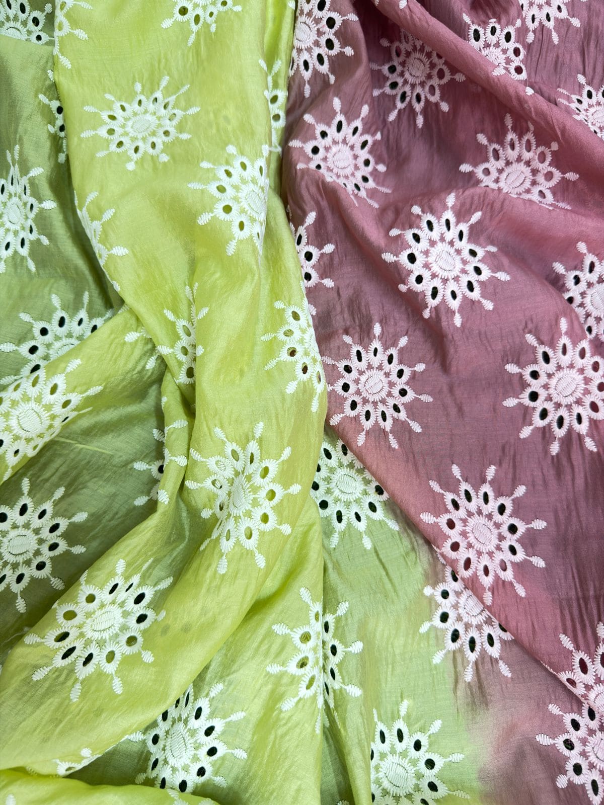 Luxury Paper Silk 2 Tone Chikankari Lawn SHIRT v21
