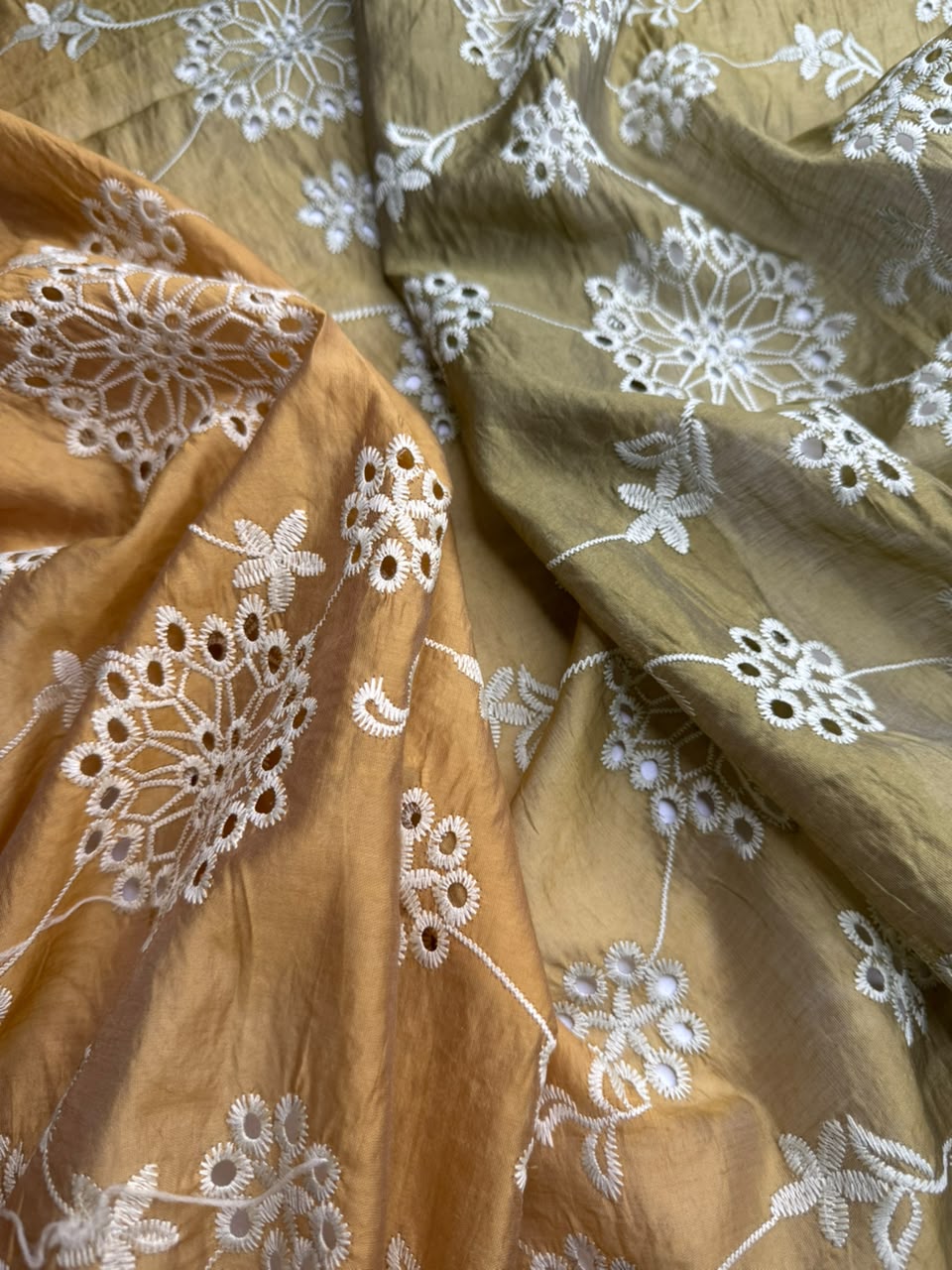 Luxury Paper Silk 2 Tone Chikankari Lawn SHIRT v16