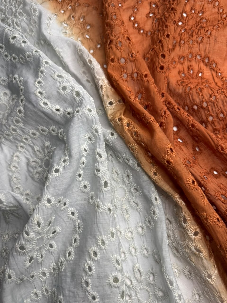 Luxury Paper Silk 2 Tone Chikankari Lawn SHIRT v17
