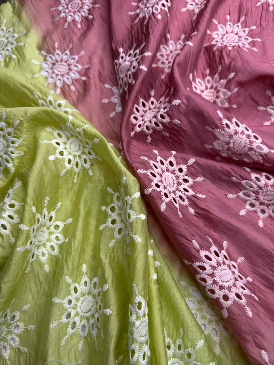Luxury Paper Silk 2 Tone Chikankari Lawn SHIRT v21
