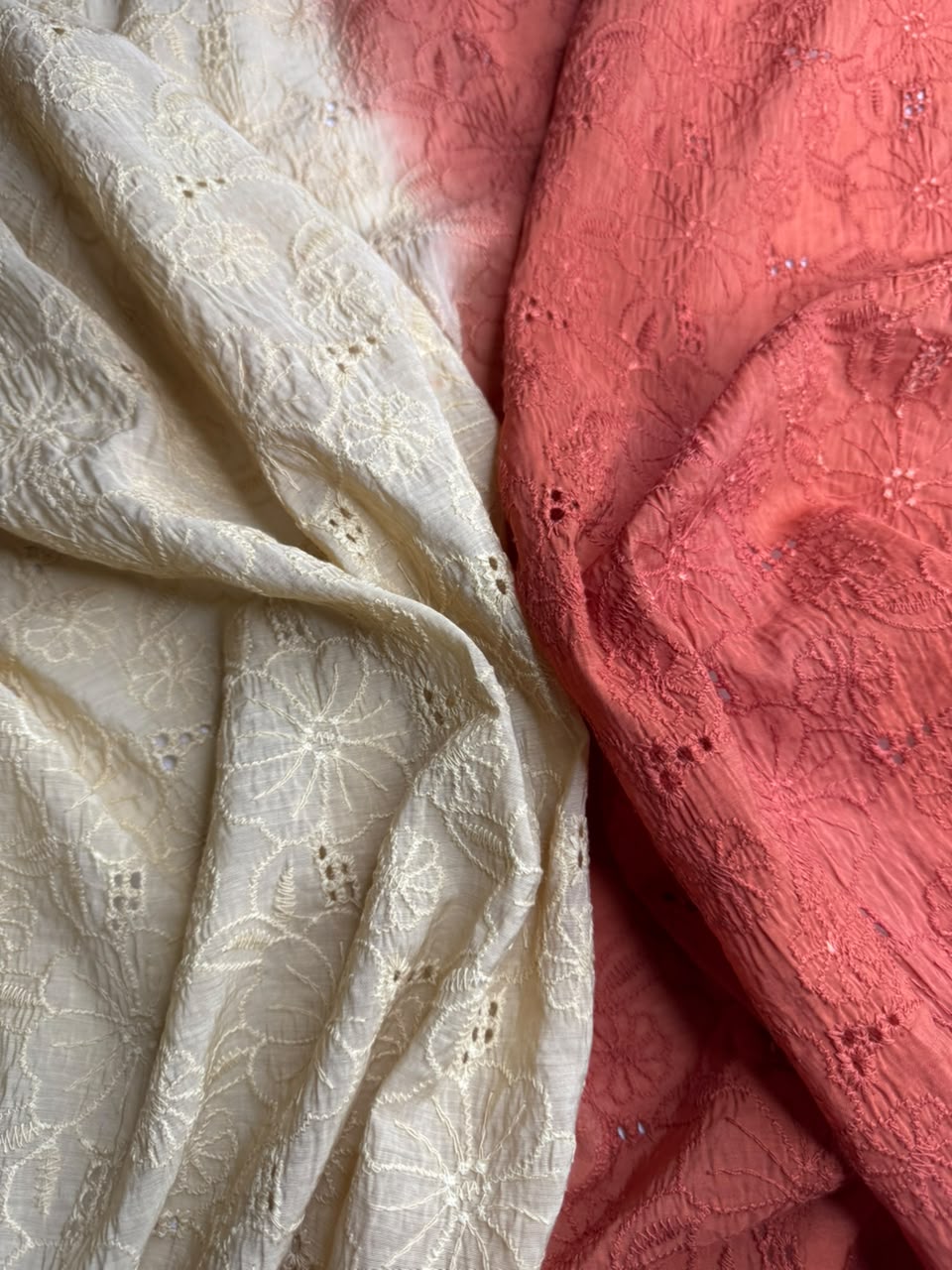Luxury Paper Silk 2 Tone Chikankari Lawn SHIRT v20