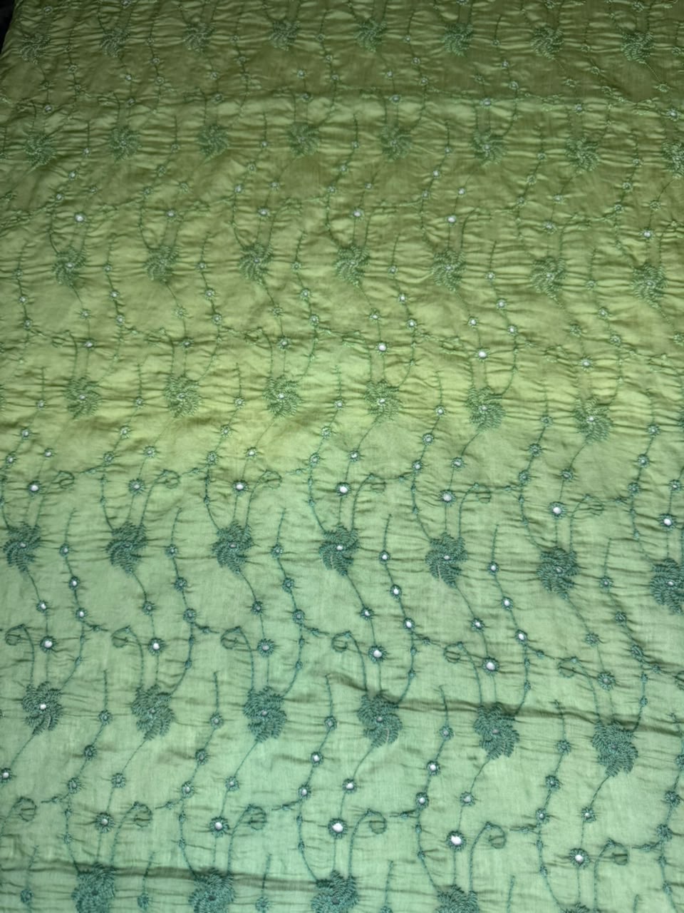 Luxury Paper Silk 2 Tone Chikankari Lawn SHIRT v12