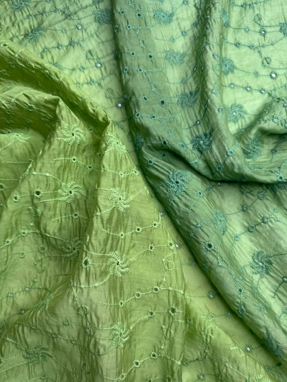 Luxury Paper Silk 2 Tone Chikankari Lawn SHIRT v12