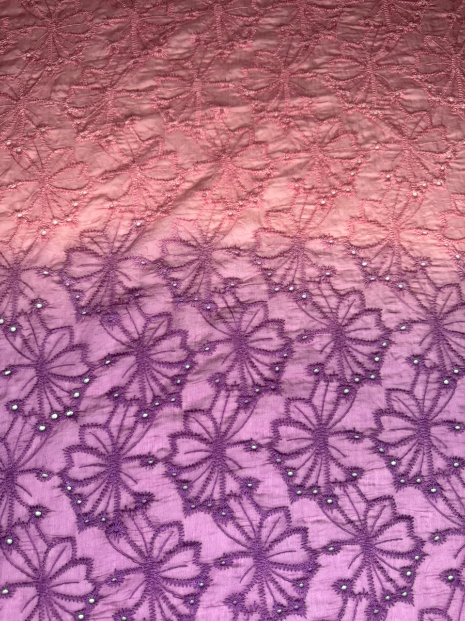 Luxury Paper Silk 2 Tone Chikankari Lawn SHIRT v18