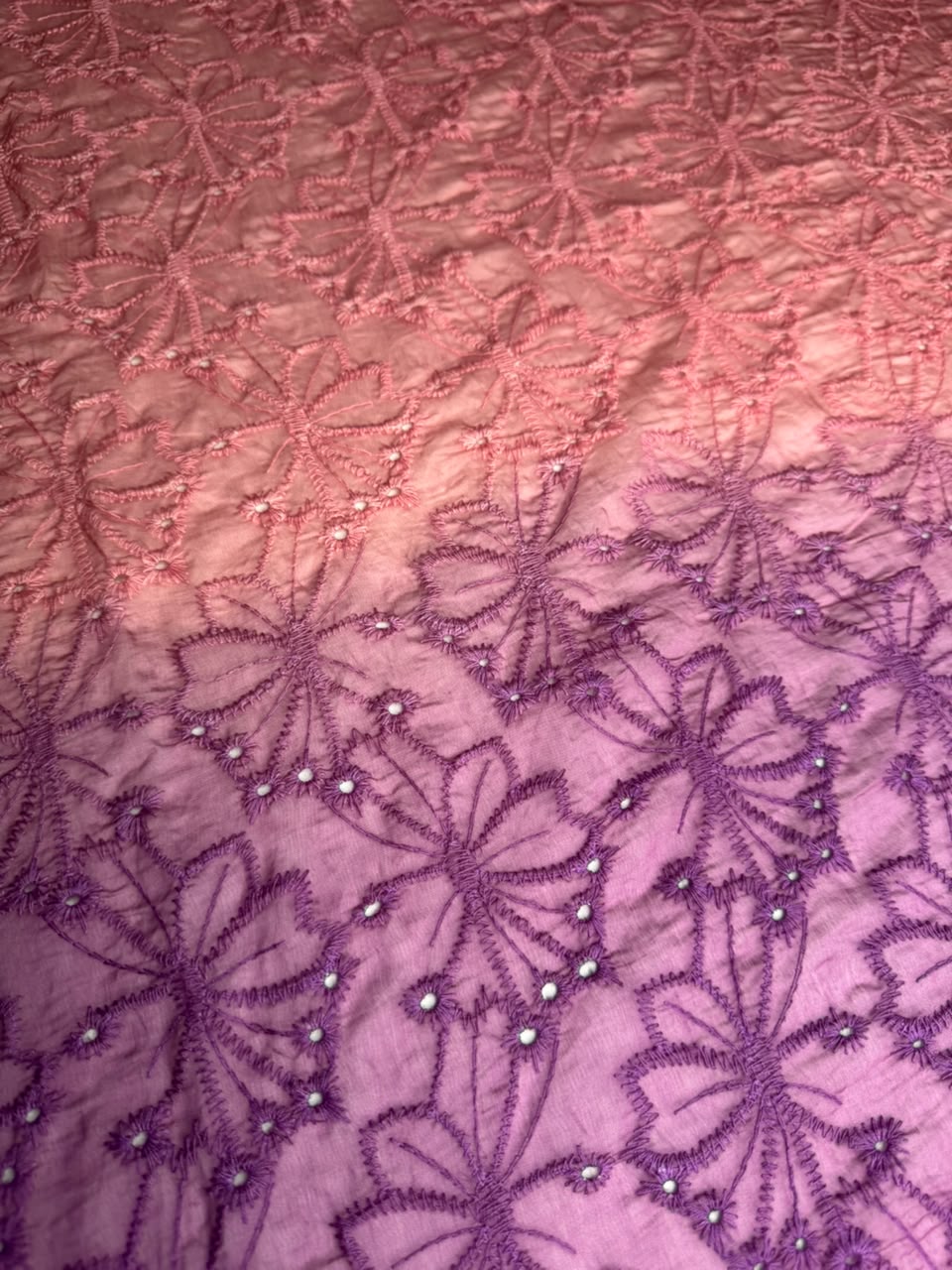 Luxury Paper Silk 2 Tone Chikankari Lawn SHIRT v18