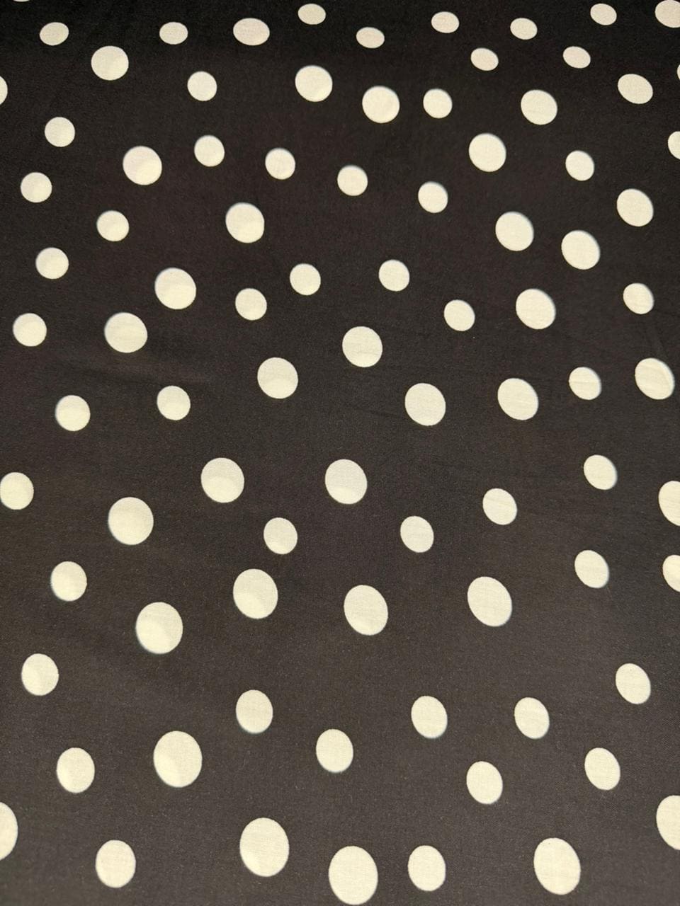 Luxury Imported Stone Linen Jet Black Polka Dot Printed Shirt & Trouser