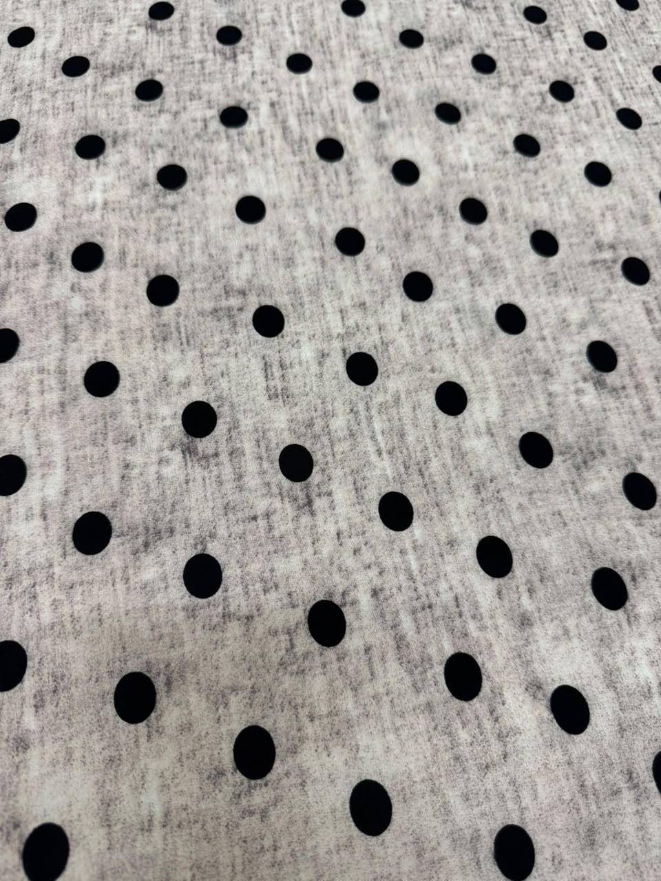 Premium Stone Linen – Black Polka Print | Baby Pink Grey