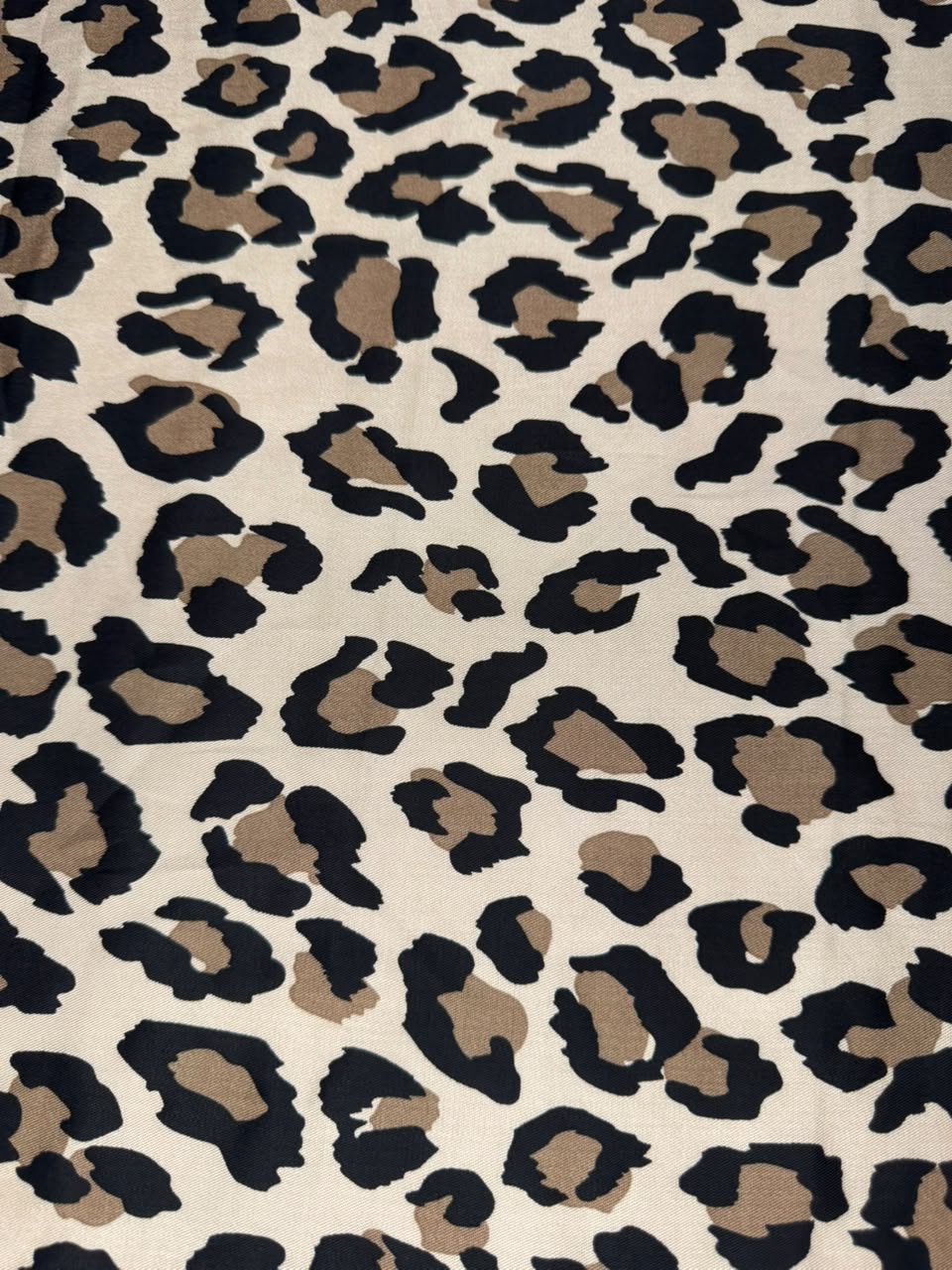 Marina Elaris - Beige & Brown Leopard Printed Fabric