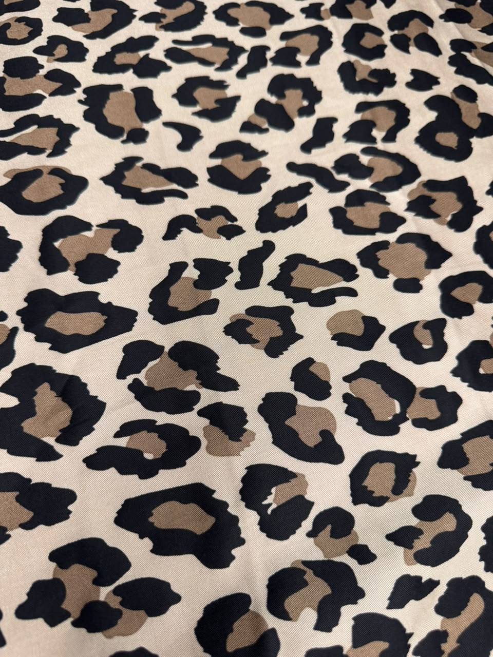 Marina Elaris - Beige & Brown Leopard Printed Fabric