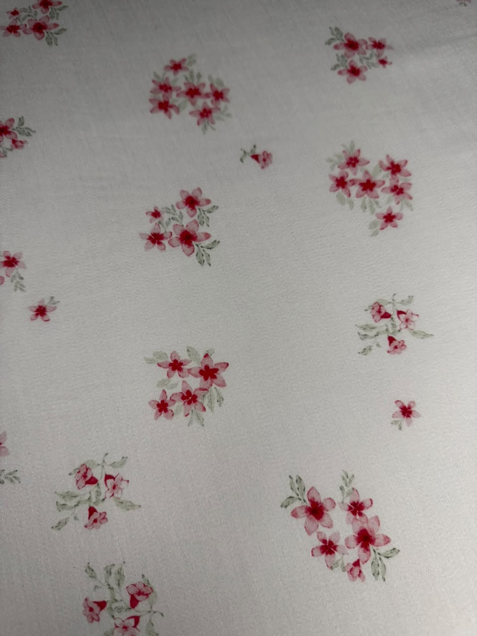 Marina Elaris - Off-White & Pink Floral Kundan Marina Printed Fabric