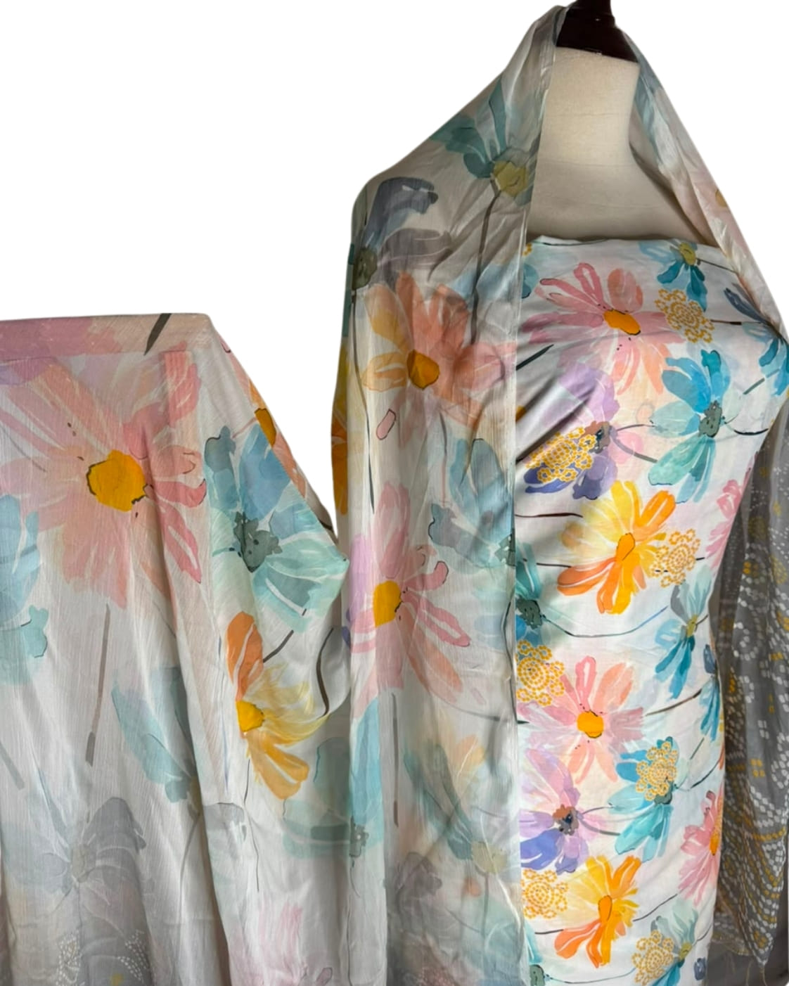 Anmol Luxe Digital Print Lawn 3 Piece | Same Shirt Trouser Cutting & Bamber Dupatta