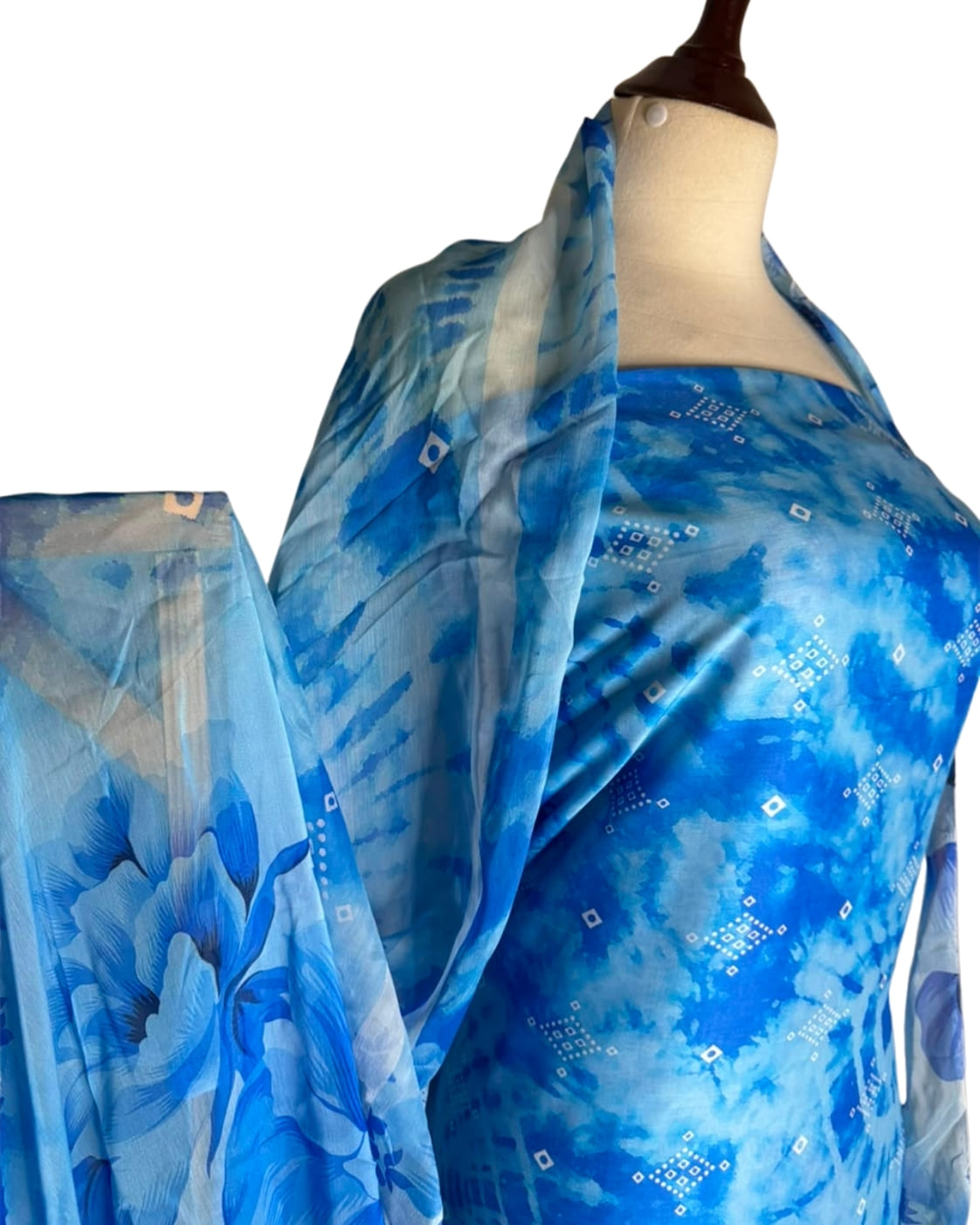 Anmol Luxe Women Lawn 3 Piece Suit | All Over Print Same Cut with Bamber Chiffon Dupatta