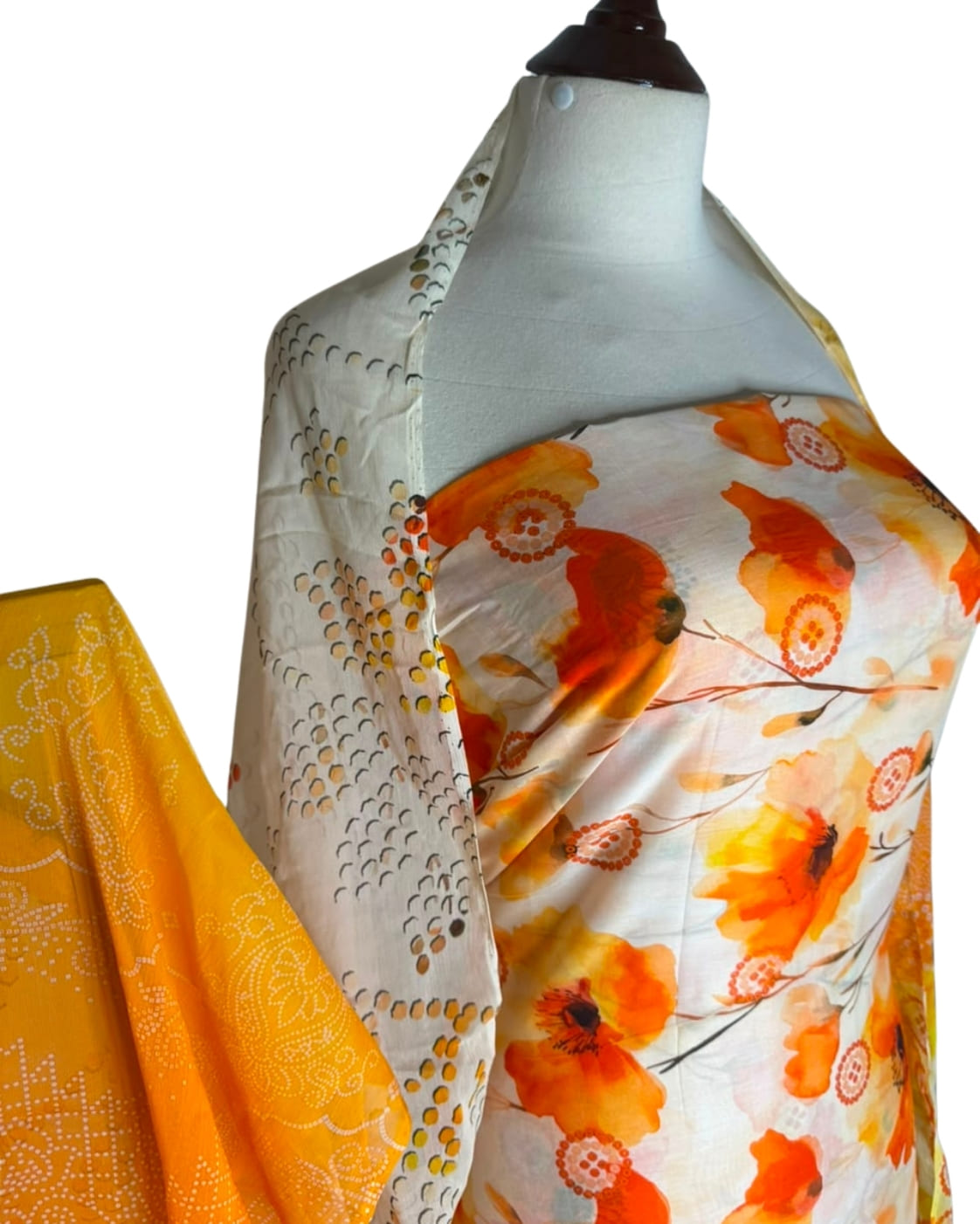 Anmol Luxe Luxury Lawn 3-Piece | All Over Print Shirt Trouser with Bamber Chiffon