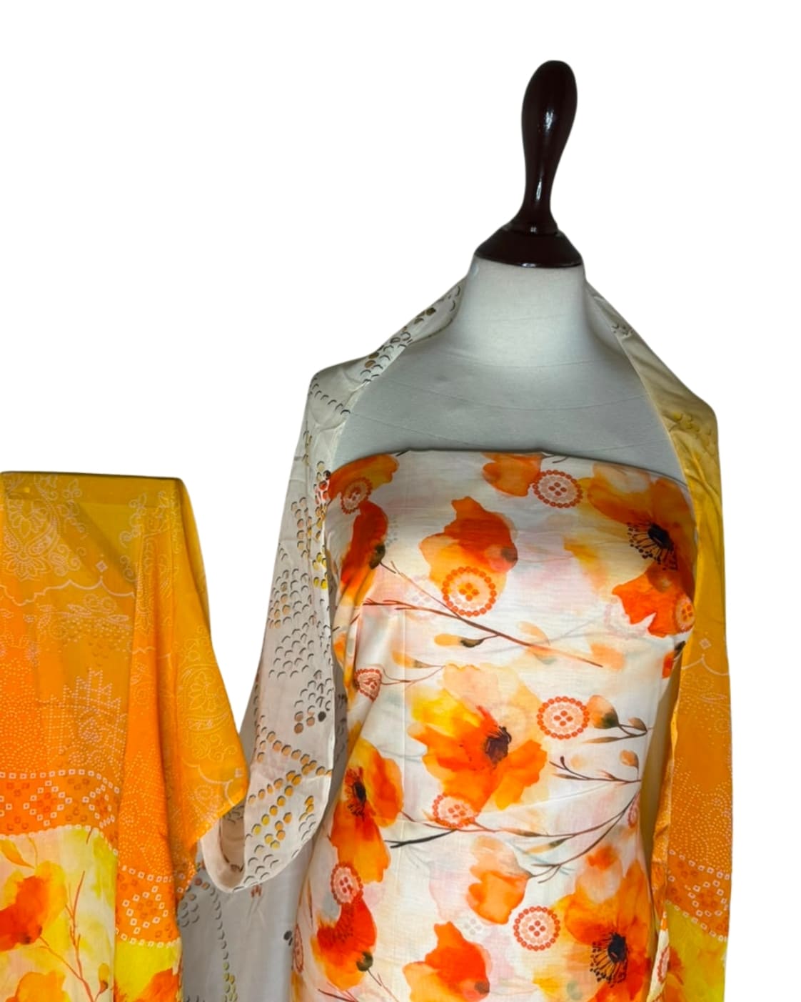 Anmol Luxe Luxury Lawn 3-Piece | All Over Print Shirt Trouser with Bamber Chiffon