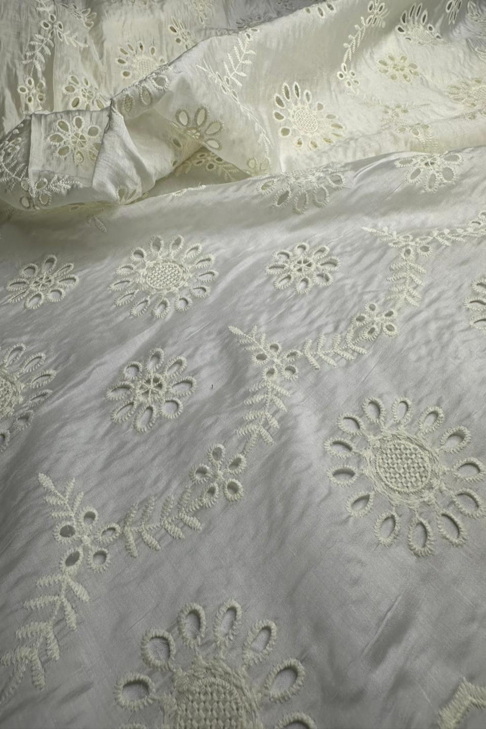 Imported Paper Silk Chikankari Shirt