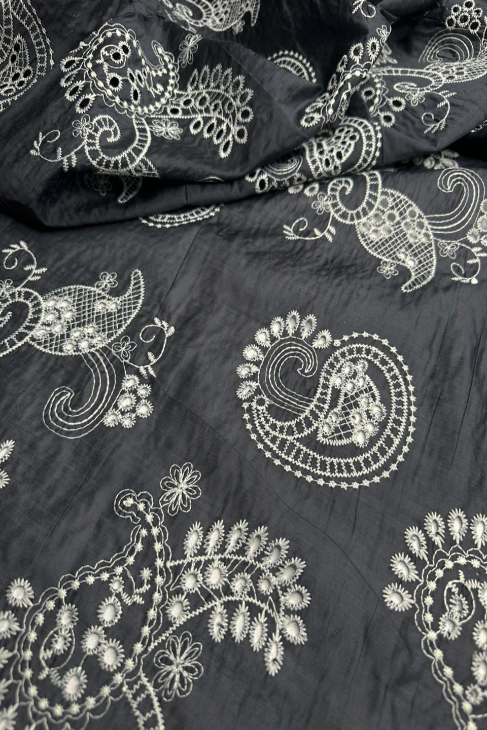 Imported Paper Silk Chikankari Shirt