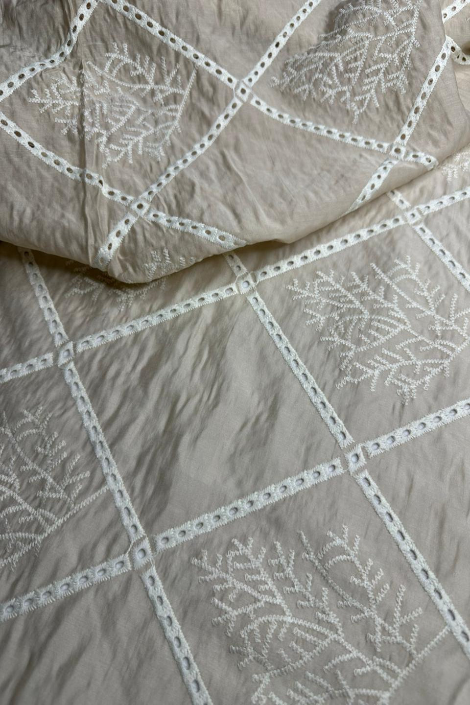 Imported Paper Silk Chikankari Shirt