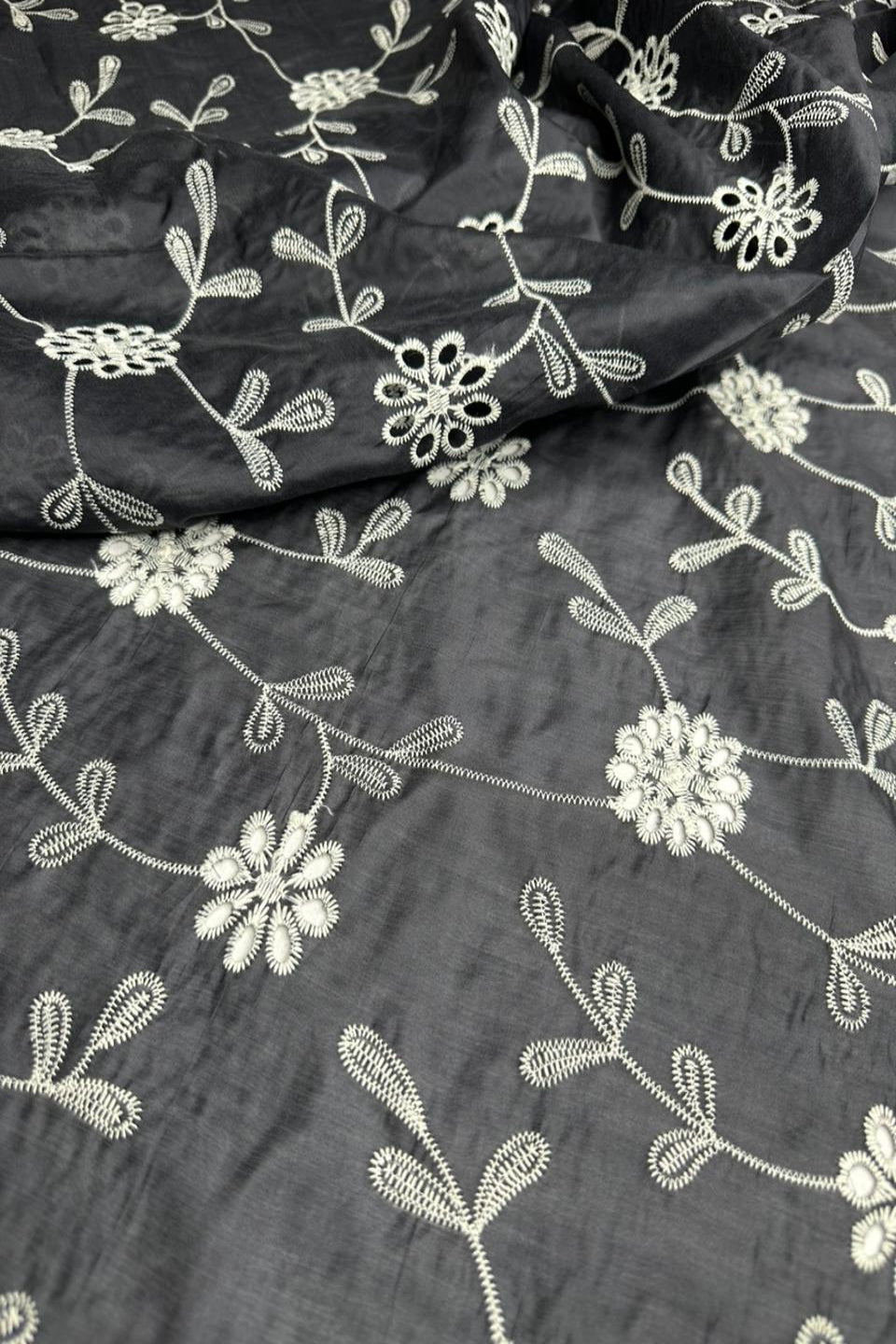 Imported Paper Silk Chikankari Shirt