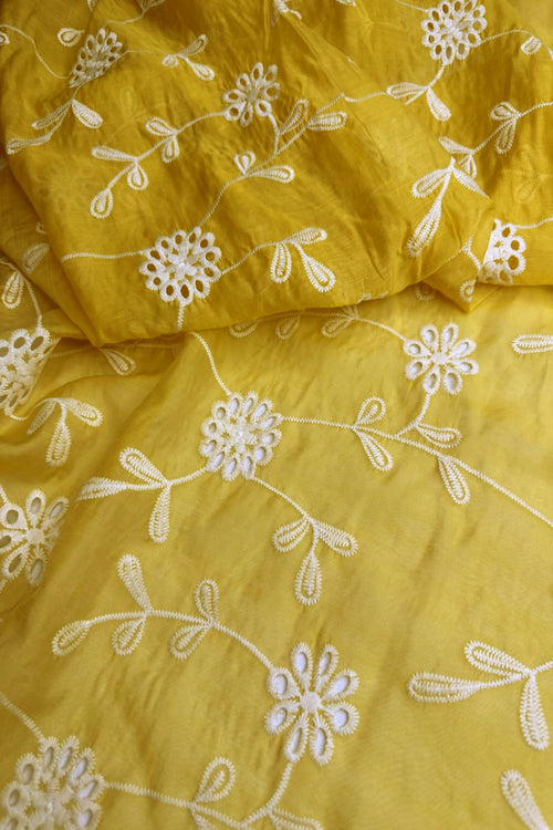 Imported Paper Silk Chikankari Shirt