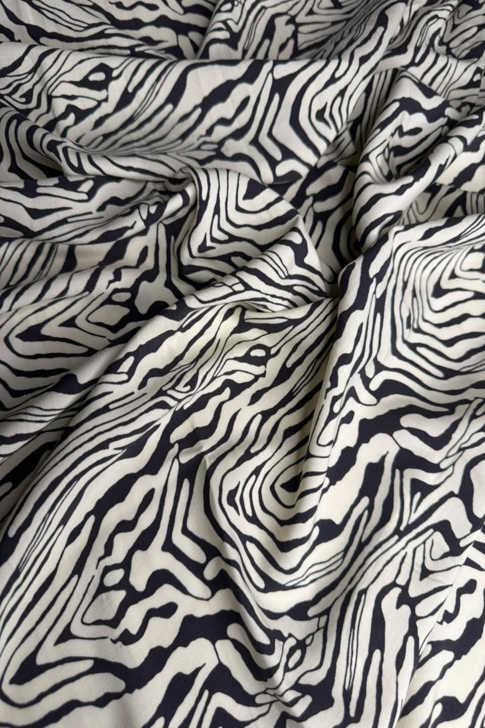 Premium Stone Linen Wild Zebra 2 Piece Unstitched Suit for Women
