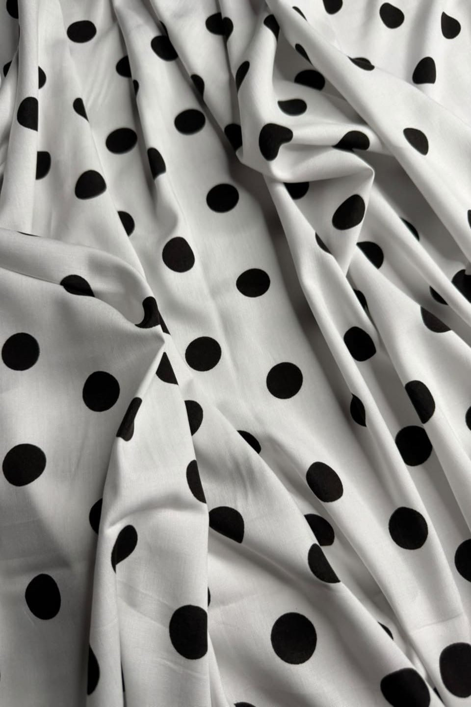 Premium Stone Linen Classic Polka 2 Piece Unstitched Suit for Women