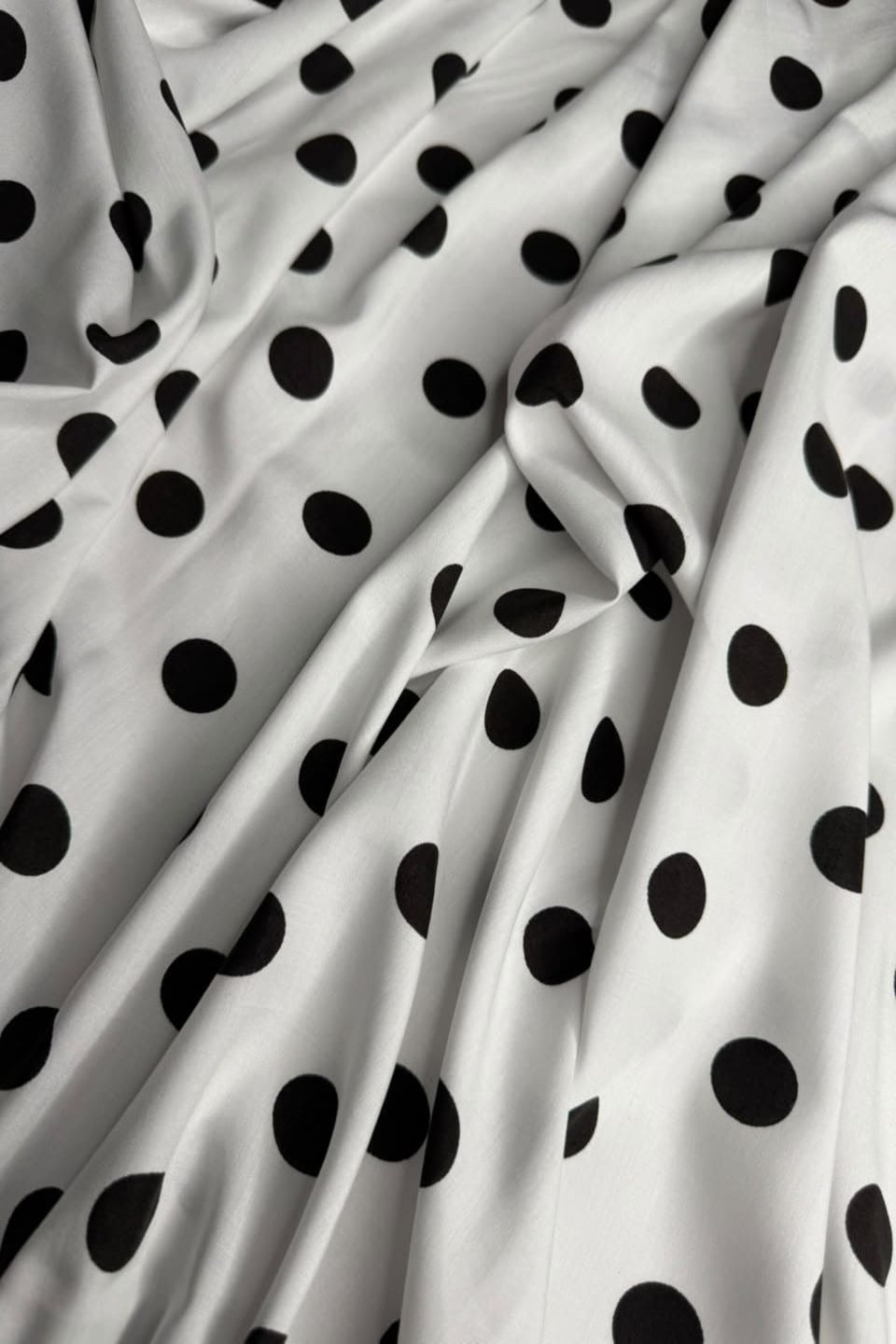 Premium Stone Linen Classic Polka 2 Piece Unstitched Suit for Women