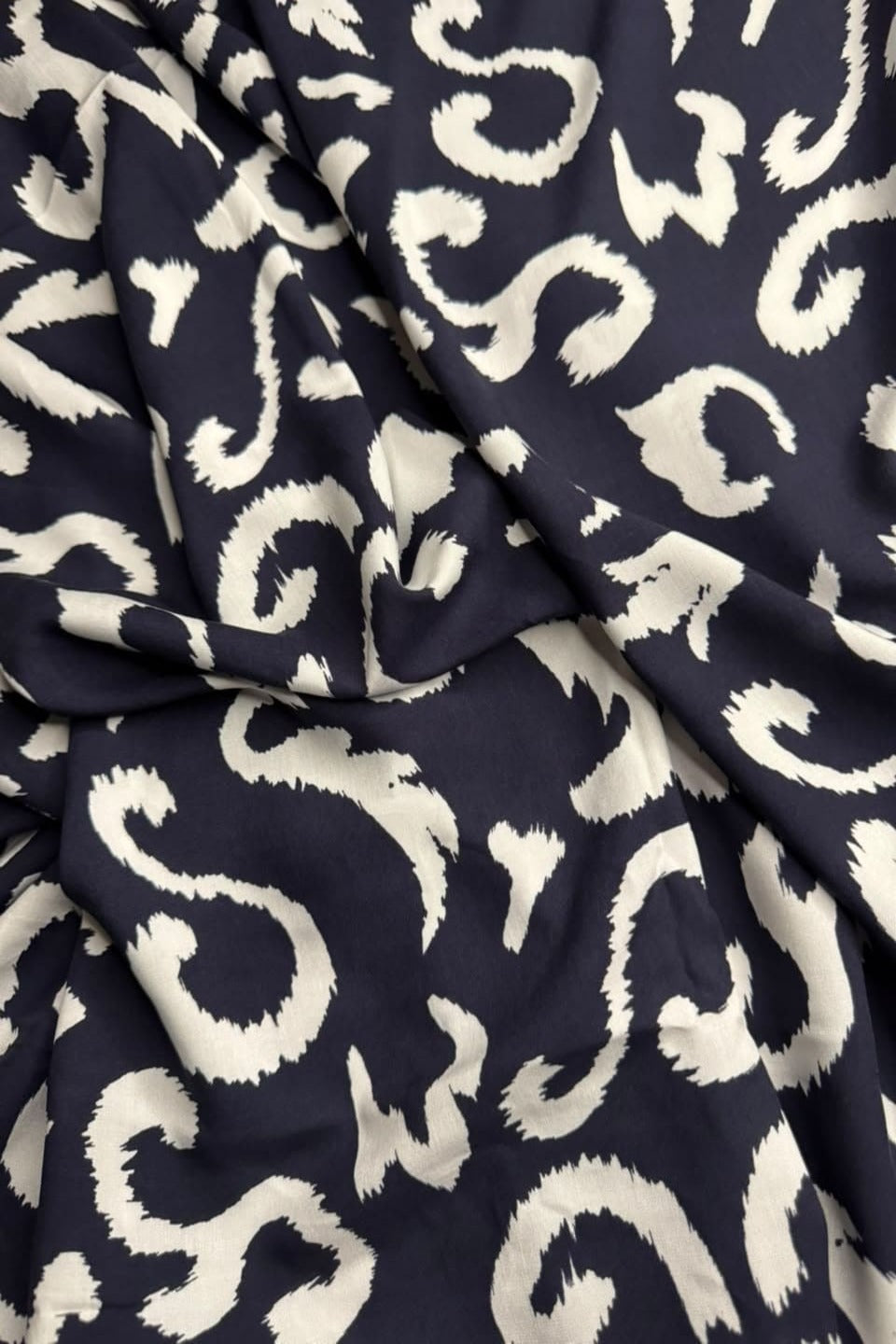 Premium Stone Linen Midnight Abstract 2 Piece Unstitched Suit for Women