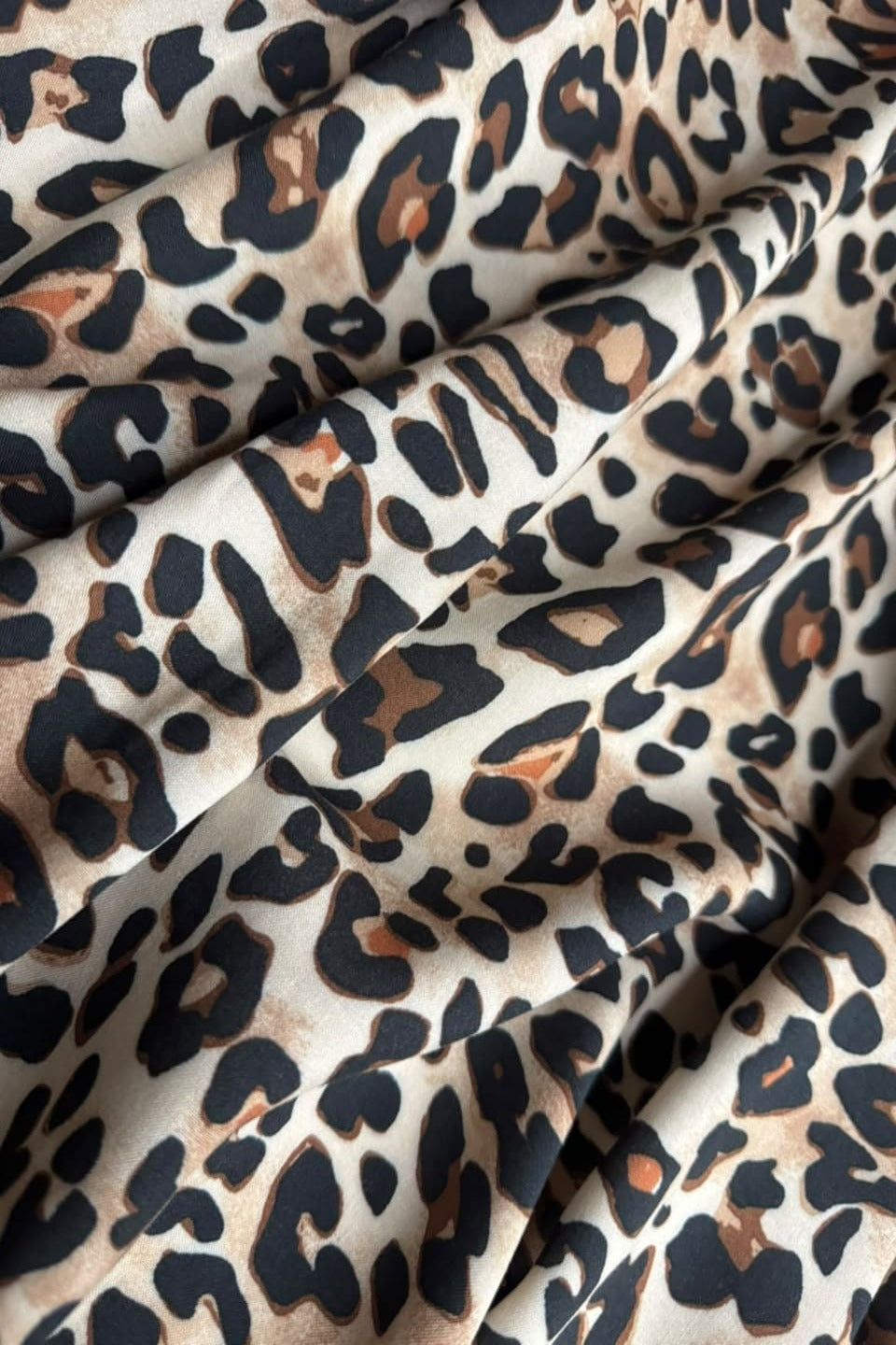Premium Stone Linen Desert Leopard 2 Piece Unstitched Suit for Women