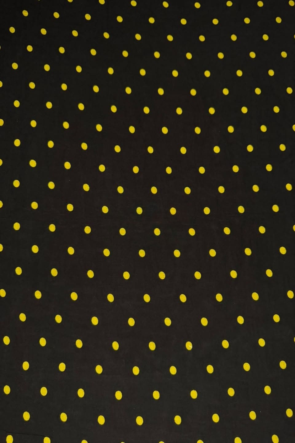 Premium Stone Linen Black Yellow Polka Dot 2 Piece Unstitched Suit for Women